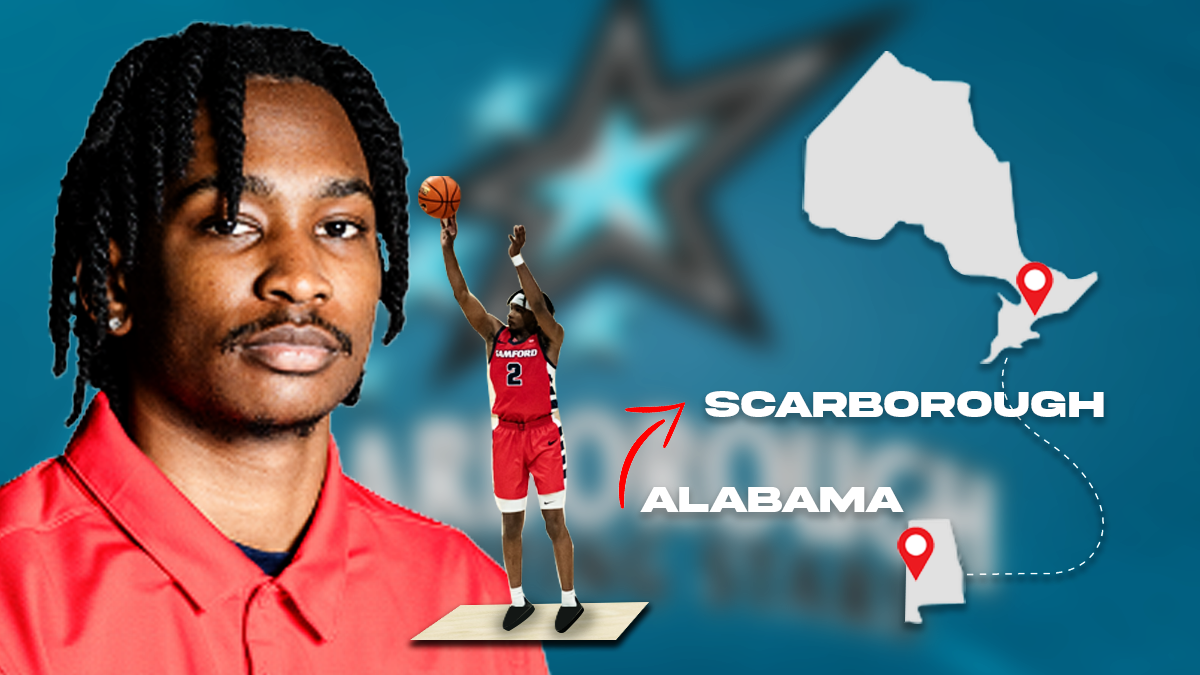 Jaden Campbell, of the Scarborough Shooting Stars