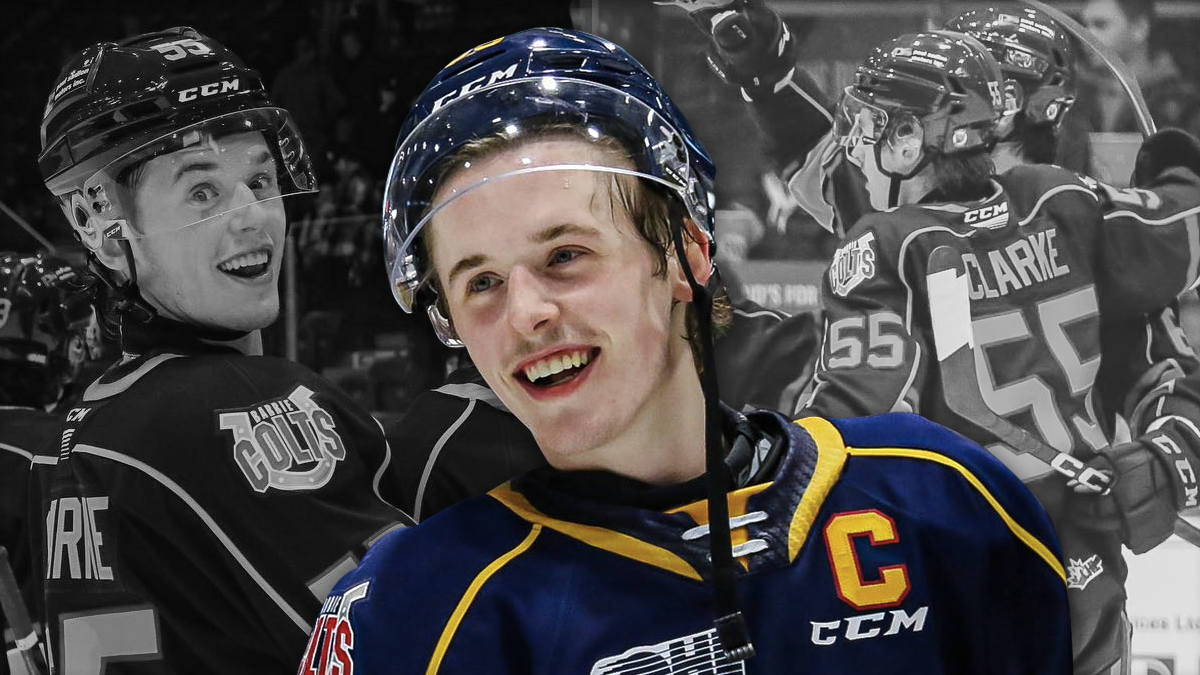 Brandt Clarke, of the Barrie Colts